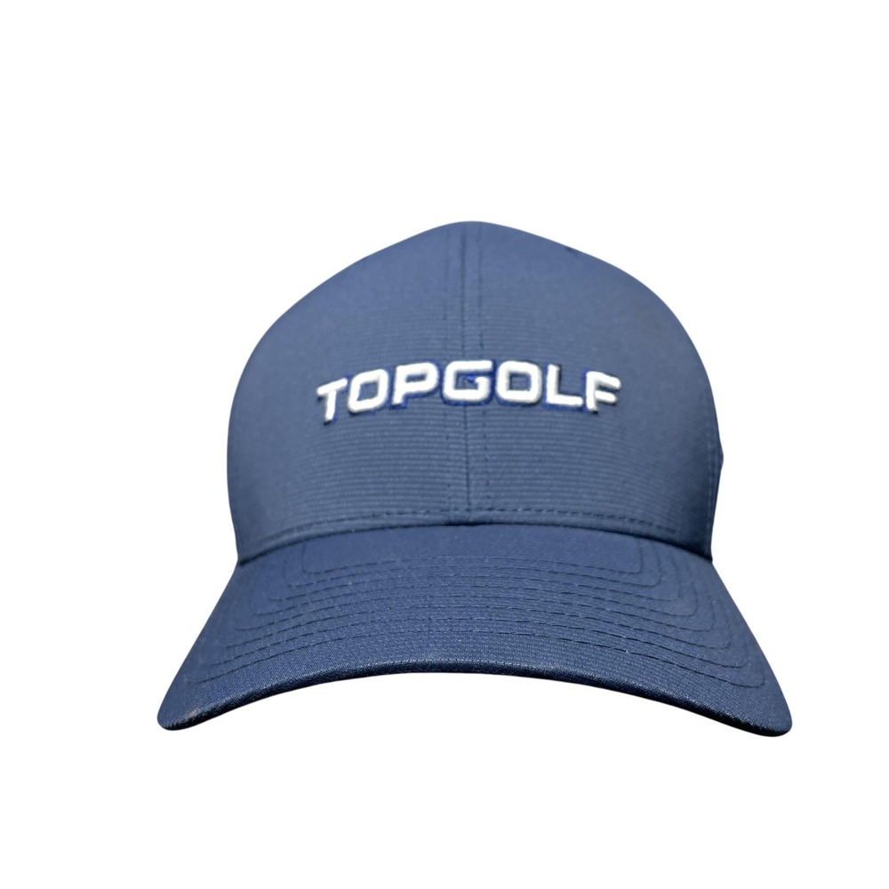Topgolf Callaway Hat Cap Snap Back One Size Mens Blue Flexfit 110 Golf